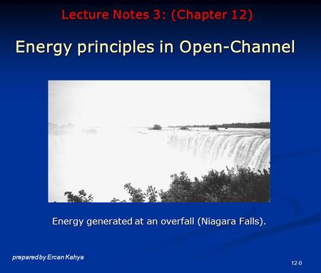 Total & Specific Energy