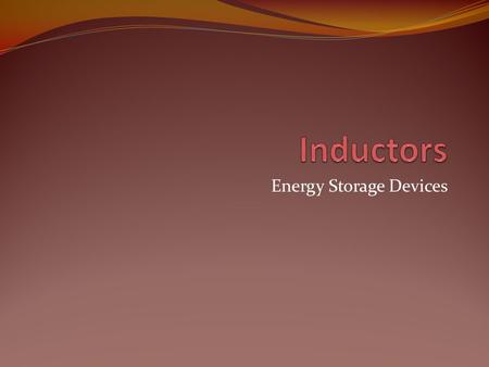 Energy Storage Devices