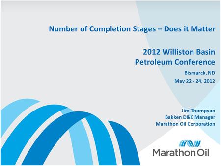 2012 Williston Basin Petroleum Conference