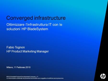 Converged infrastructure