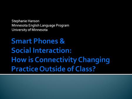 Stephanie Hanson Minnesota English Language Program