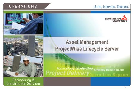 Asset Management ProjectWise Lifecycle Server 1. “Knowledge Is Power” scientia potentia est ~Francis Bacon scientia potentia est ~Francis Bacon 011000110110100101100101011011100111010001.