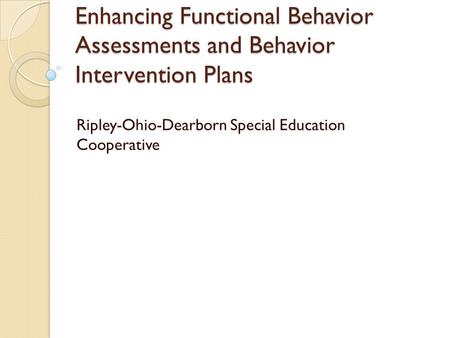 Ripley-Ohio-Dearborn Special Education Cooperative