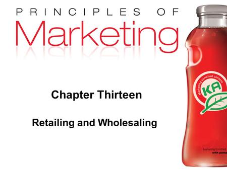 Retailing and Wholesaling