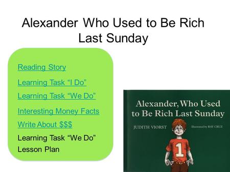 Alexander Who Used to Be Rich Last Sunday