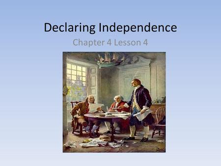 Declaring Independence