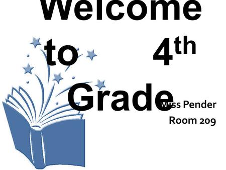 Welcome to 4 th Grade Miss Pender Room 209. Why we have rules and procedures … Keep us safe Save time Making sure learning is happen Feel comfortable.