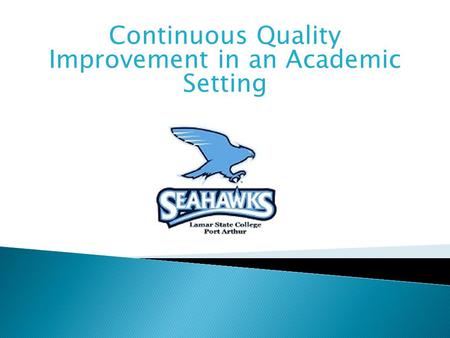 Continuous Quality Improvement in an Academic Setting.