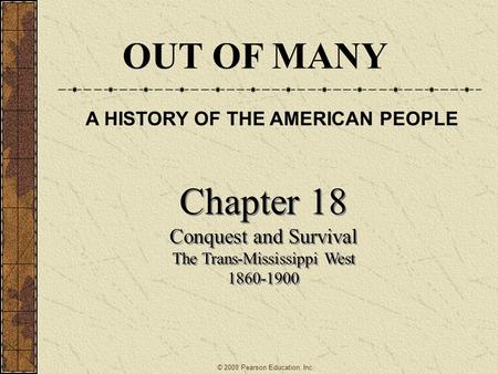 A HISTORY OF THE AMERICAN PEOPLE