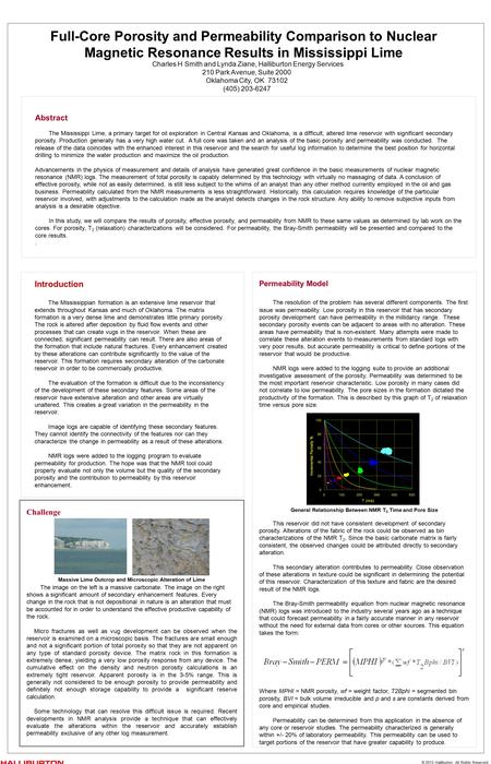 Abstract The Mississippi Lime, a primary target for oil exploration in Central Kansas and Oklahoma, is a difficult, altered lime reservoir with significant.