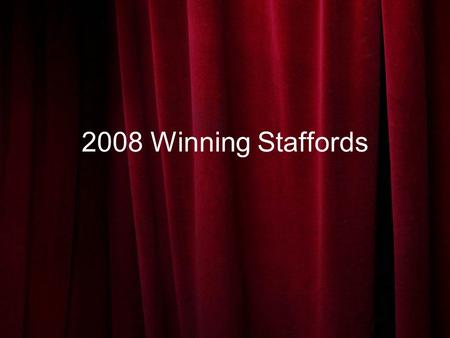 2008 Winning Staffords. Includes Winning Birds From The: National Cage Bird Show’s First Stafford Division in Lansing Michigan All Stafford Show in Tulsa.