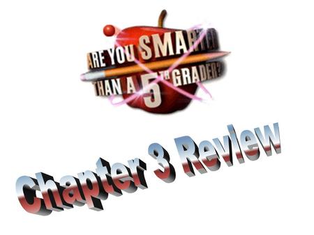 Are You Smarter Than a 5 th Grader? 1,000,000 5th Grade Topic 1 5th Grade Topic 2 4th Grade Topic 3 4th Grade Topic 4 3rd Grade Topic 5 3rd Grade Topic.