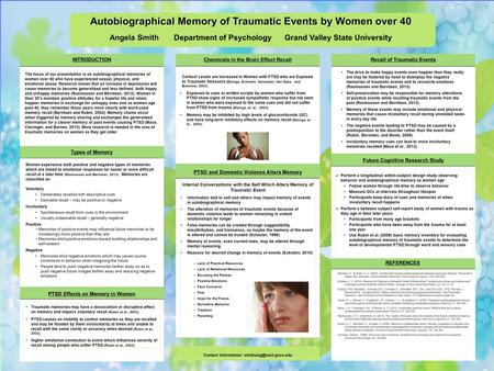 Al REFERENCES Berntsen, D., & Rubin, D. C. (2002). Emotionally charged autobiographical memories across the lifespan: The recall of happy, sad, traumatic,