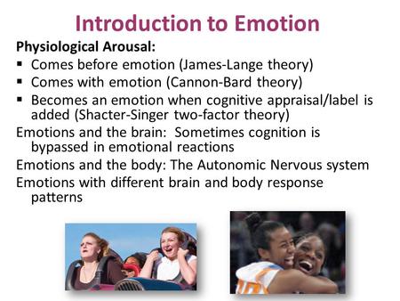 Introduction to Emotion