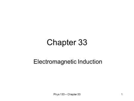 Electromagnetic Induction