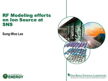 RF Modeling efforts on Ion Source at SNS Sung-Woo Lee.