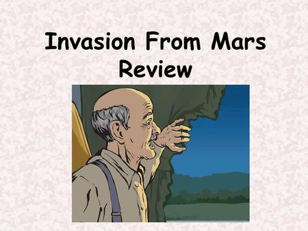 Invasion From Mars Review.