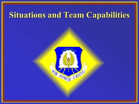 Situations and Team Capabilities. Chapter 8, Lesson 2 Overview What is the importance of good followership?What is the importance of good followership?