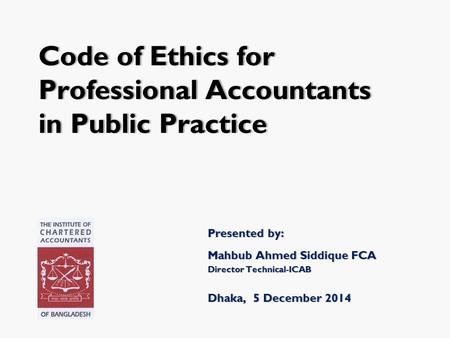 Professional Accountants in Public Practice