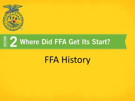 FFA History.