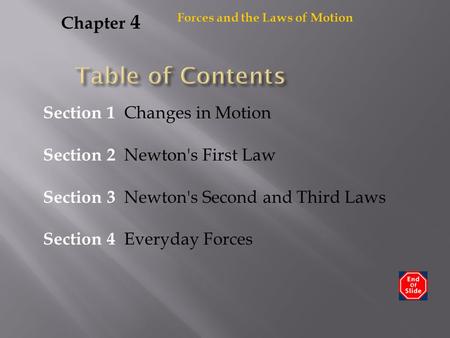 Table of Contents Chapter 4