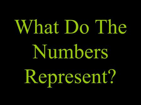 What Do The Numbers Represent?. 2,321 The number of U.S. soldiers killed in Iraq (3/21/06)