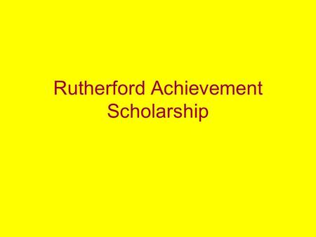 Rutherford Achievement Scholarship. Personal Information Alberta Student Number – available in the “Inquiry” tab in SIS or from Career Centre staff High.