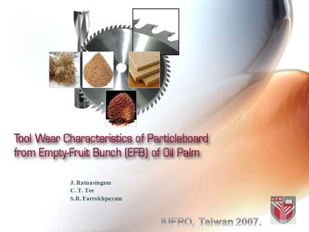 J. Ratnasingam C. T. Tee S.R. Farrokhpayam. Introduction Oil palm (Elaeis guineensis) is one the most important plantation tree crops in Malaysia and.