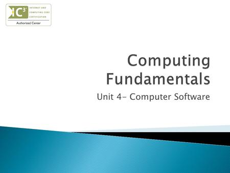 Computing Fundamentals