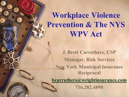 Workplace Violence Prevention & The NYS WPV Act