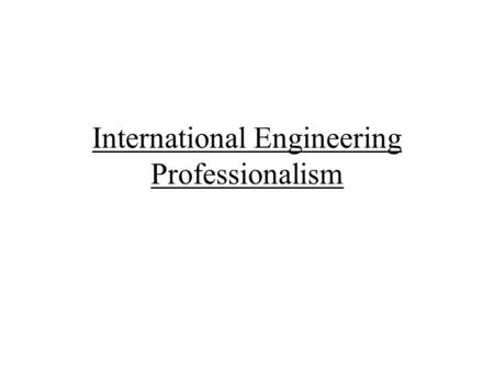 International Engineering Professionalism. Hanna’s Dilemma The clothing industry is perhaps the most competitive in the world. It has been the first level.