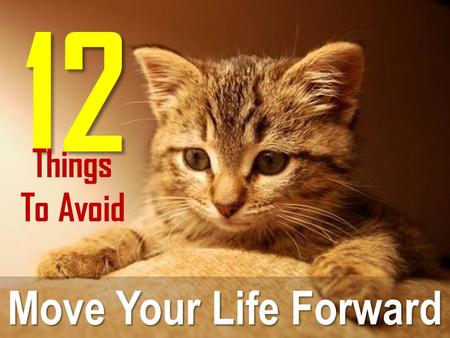 12 Things To Avoid Move Your Life Forward.