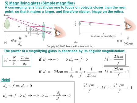 5) Magnifying glass (Simple magnifier)