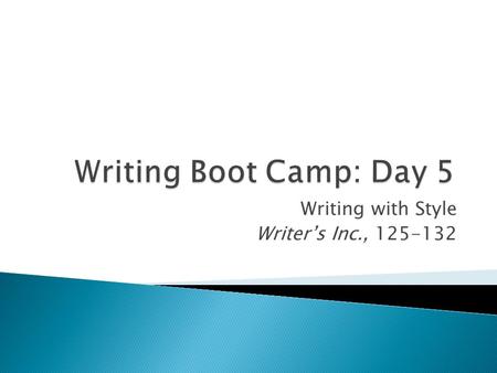 Writing with Style Writer’s Inc., 125-132.  Underline lead-in of quotes: does it identify speaker (if applicable) and situation?  Double underline quotes: