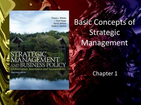 Basic Concepts of Strategic Management