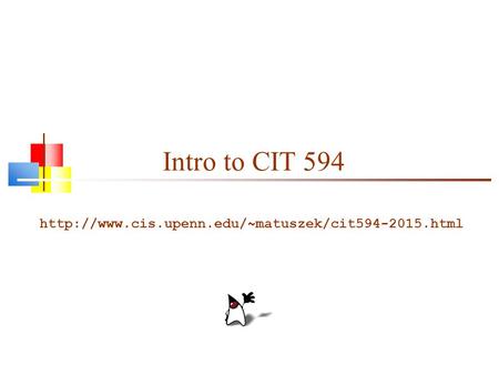 Intro to CIT 594