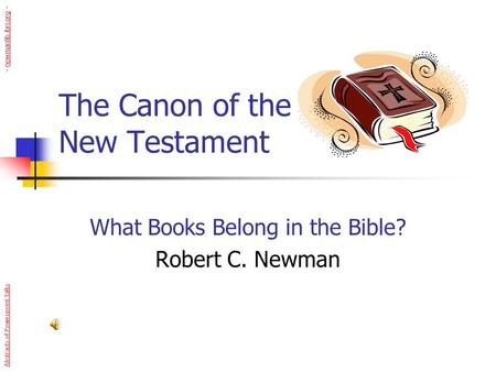 The Canon of the New Testament