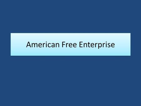 American Free Enterprise