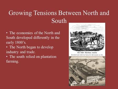 Growing Tensions Between North and South