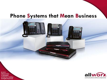 Phone Systems that Mean Business