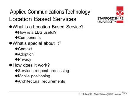 Location Based Services