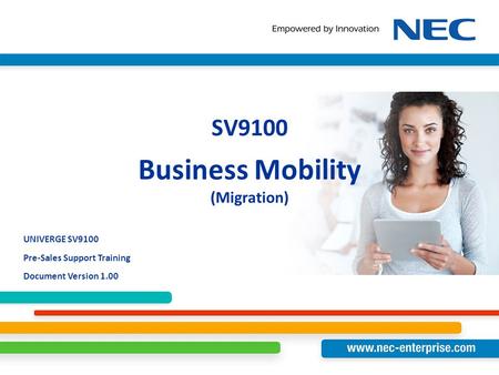 SV9100 Business Mobility (Migration)