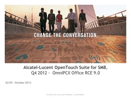 Alcatel-Lucent OpenTouch Suite for SMB,  Q OmniPCX Office RCE 9.0