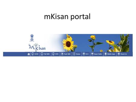 MKisan portal.