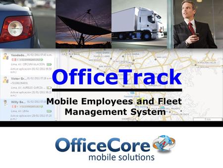 OfficeTrack Mobile Employees and Fleet Management System.