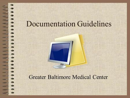 Documentation Guidelines