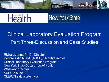 Clinical Laboratory Evaluation Program