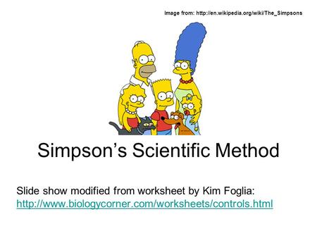 Simpson’s Scientific Method