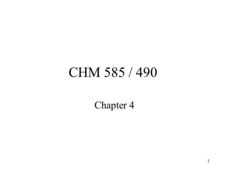 1 CHM 585 / 490 Chapter 4. 2 Benzene / Toluene / Xylene Terephthalic Acid Cumene Phenol / Acetone / Bisphenol A.