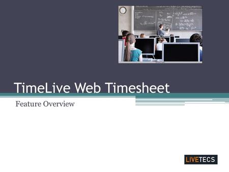 TimeLive Web Timesheet